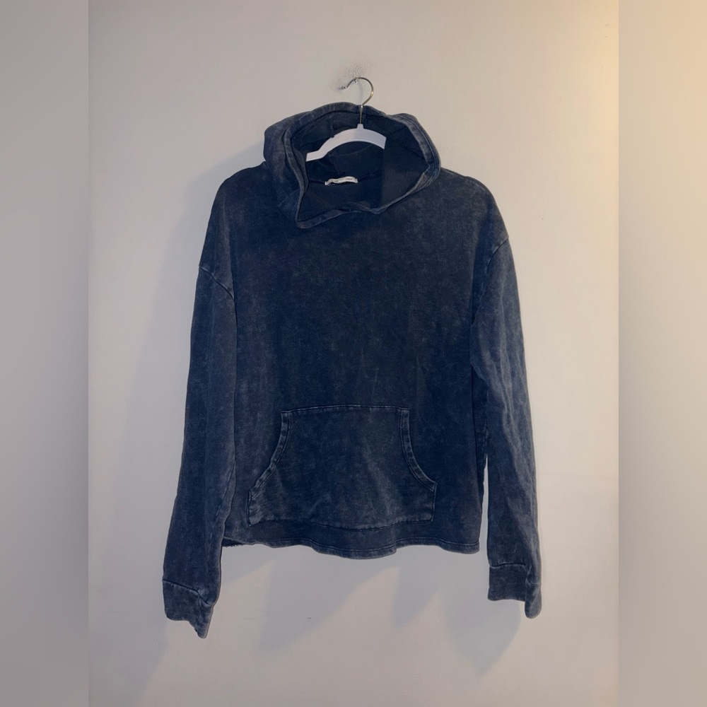 Caution To The Wind | Navy Washed Out Hoodie